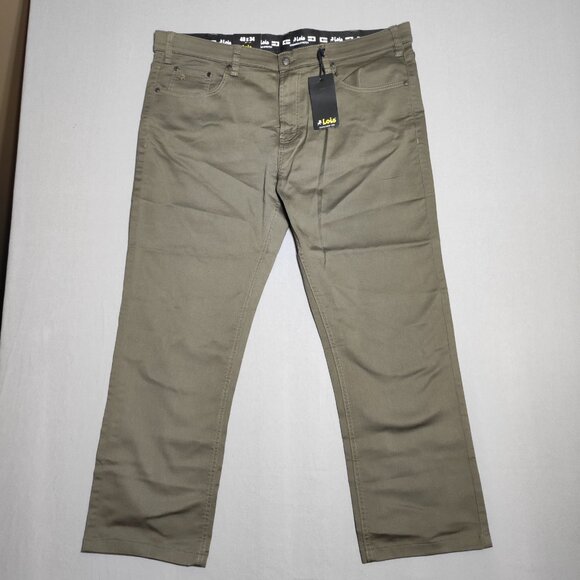 Lois Brad jeans men's size 40X29 olive green colour slim leg stretch NWT - Picture 1 of 13